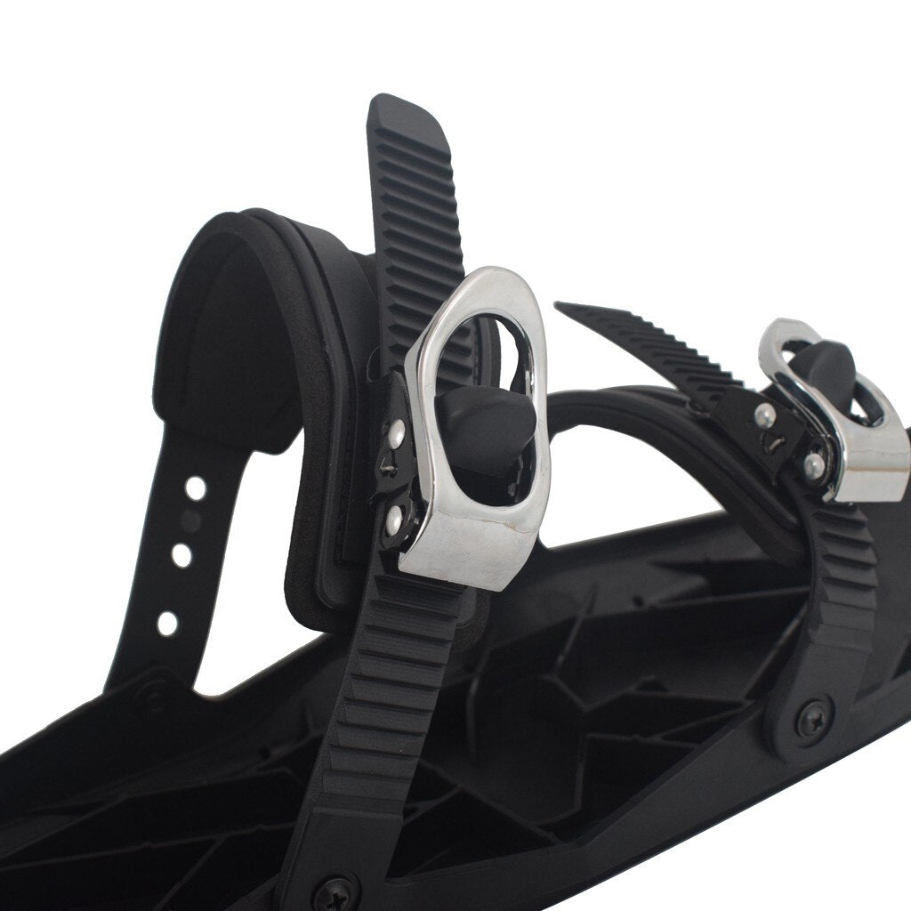 Mini Ski Sled Adjustable Bindings Portable Snow Skates Boots
