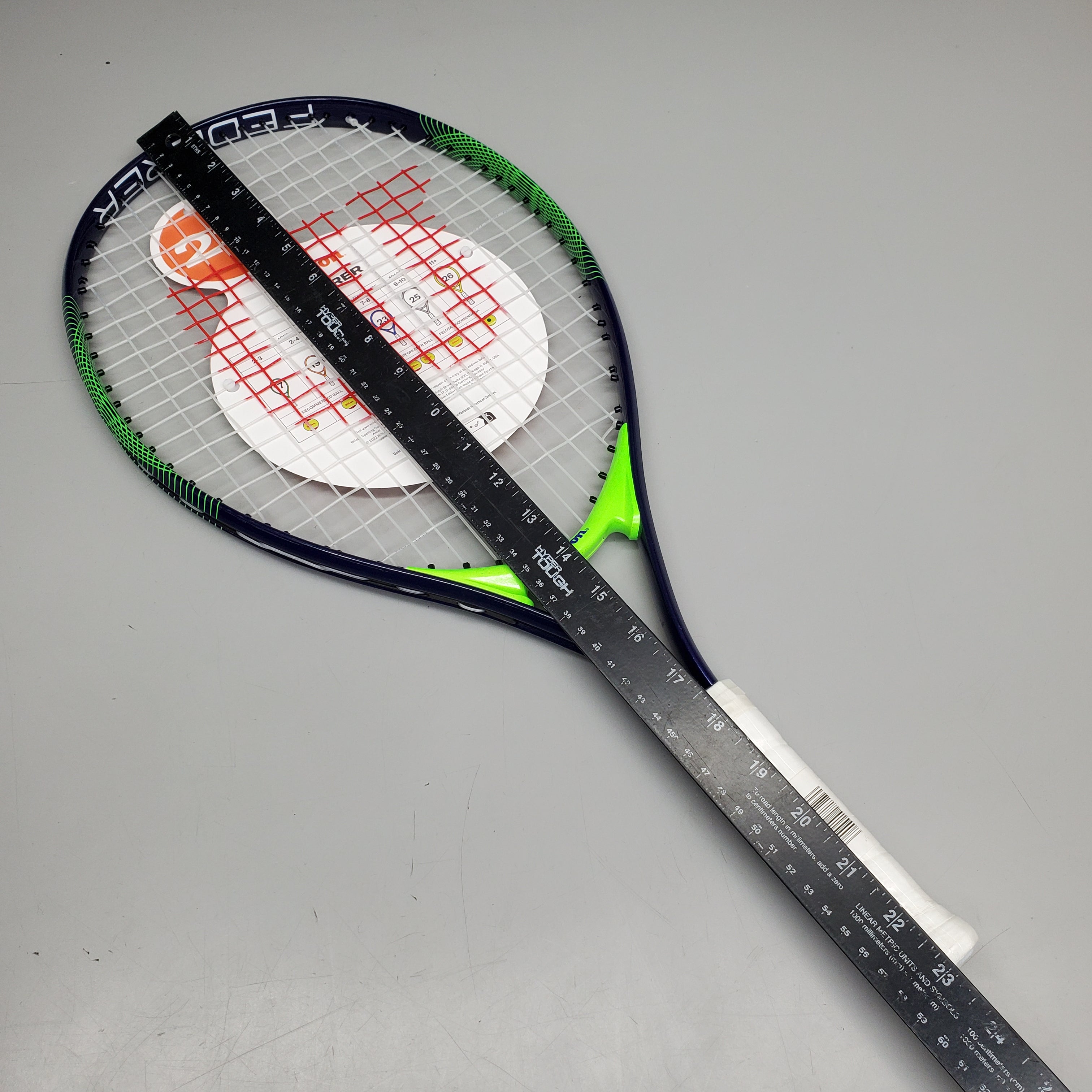 Junior Tennis Racquet Ages 7-8 23" Grip 3-5/8" Green/Blue WR029320U