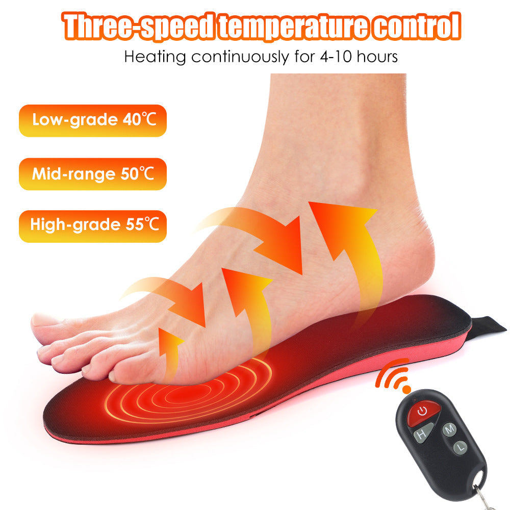 3 Speed Electric Heating Insoles USB Charging Warm Winter Foot
