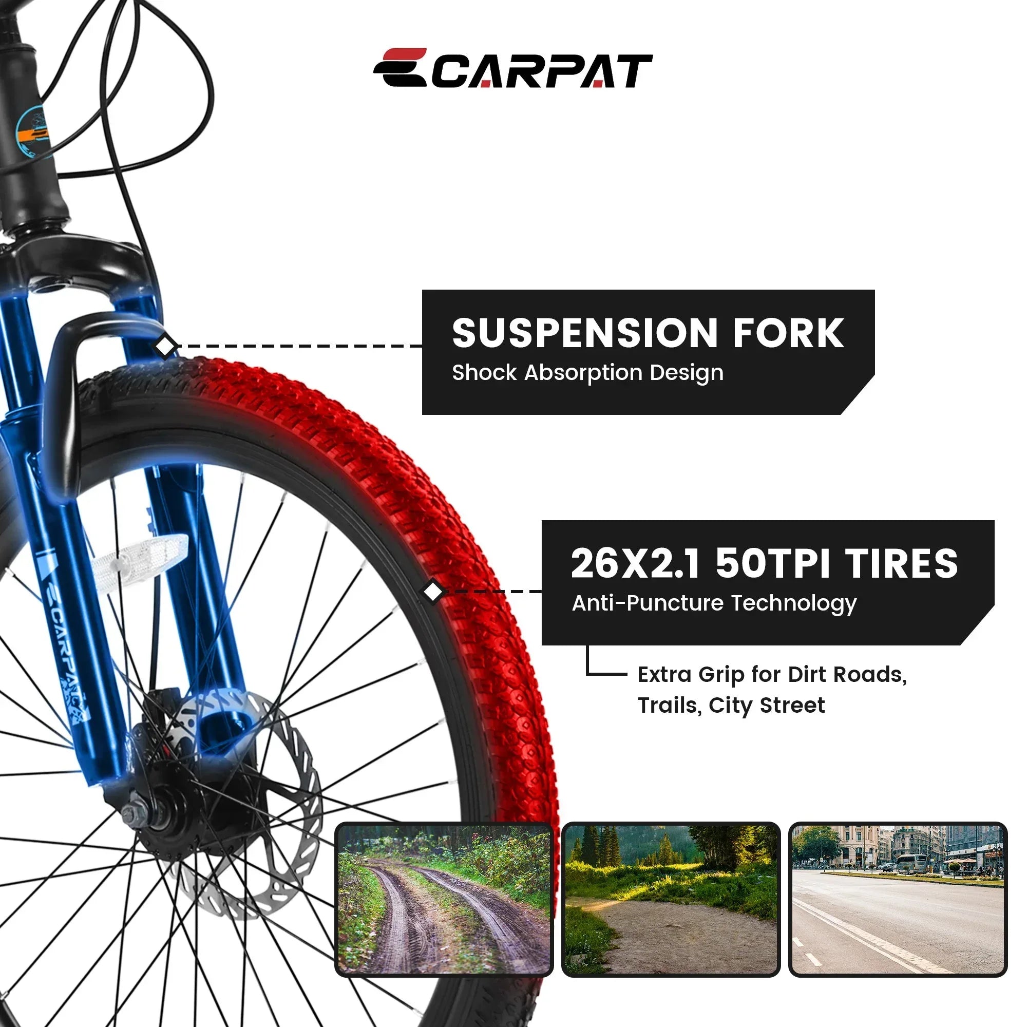 City-Cruizer – 26" Shimano 21-Speed Mountain Bike