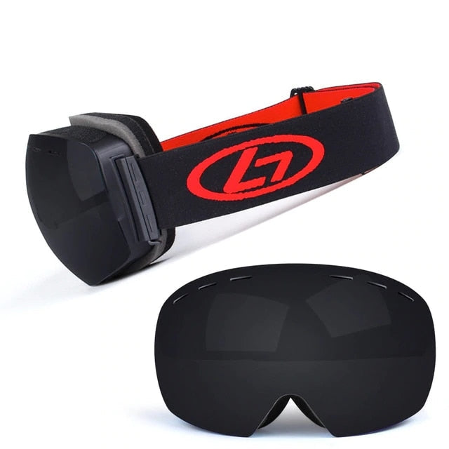 Double Layer Ski Goggles UV Anti Fog Snowboard Eyewear