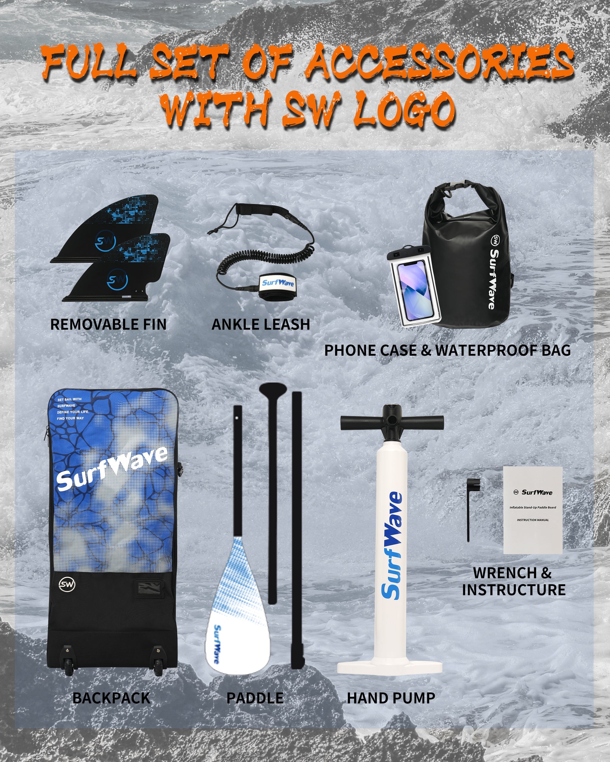 Pro Inflatable SUP Board 11ft All Around Military Grade