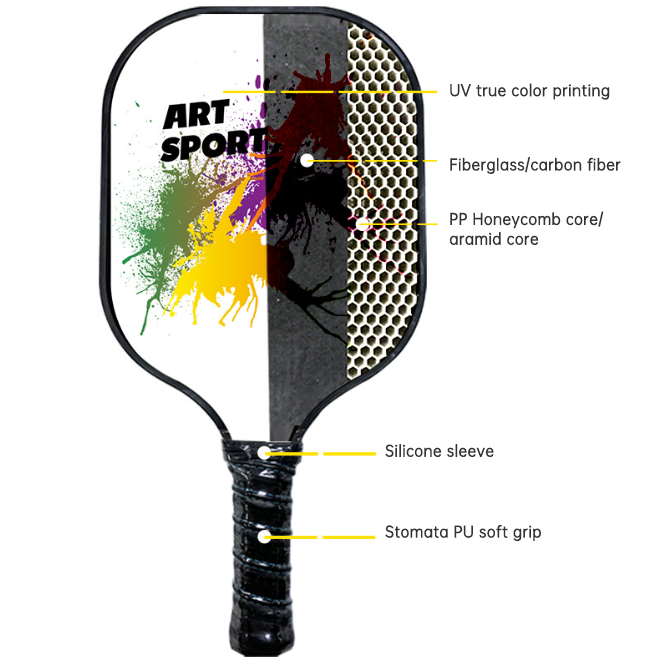 Beach Tennis Paddle Set High Strength Rackets Pickleball Bat