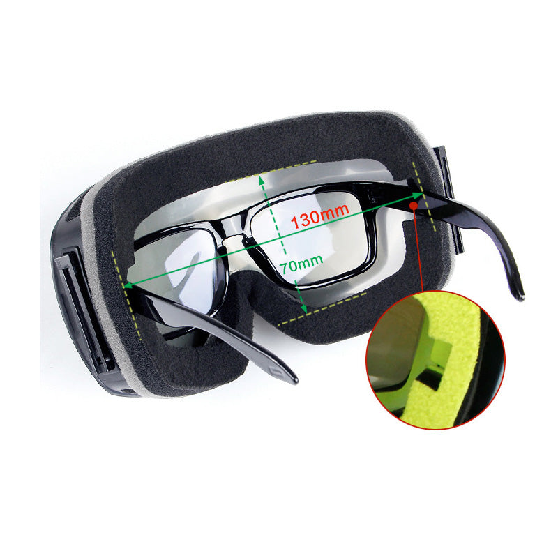 Double Layer Ski Goggles UV Anti Fog Snowboard Eyewear