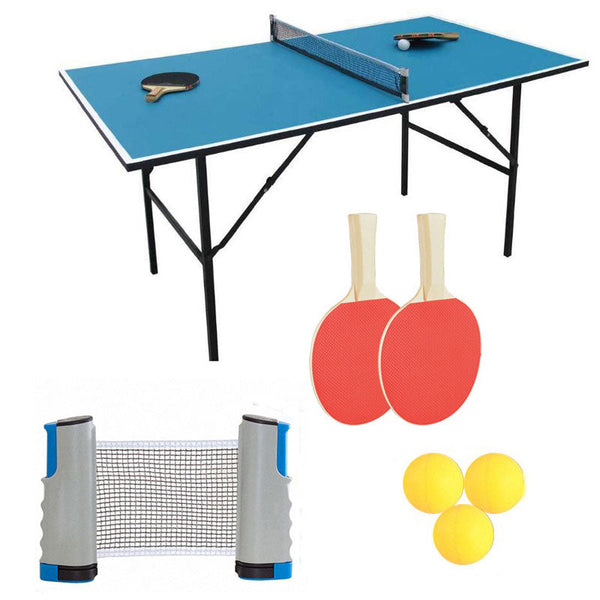 Portable Table Tennis Set 1.7M Retractable Net Training Equipment