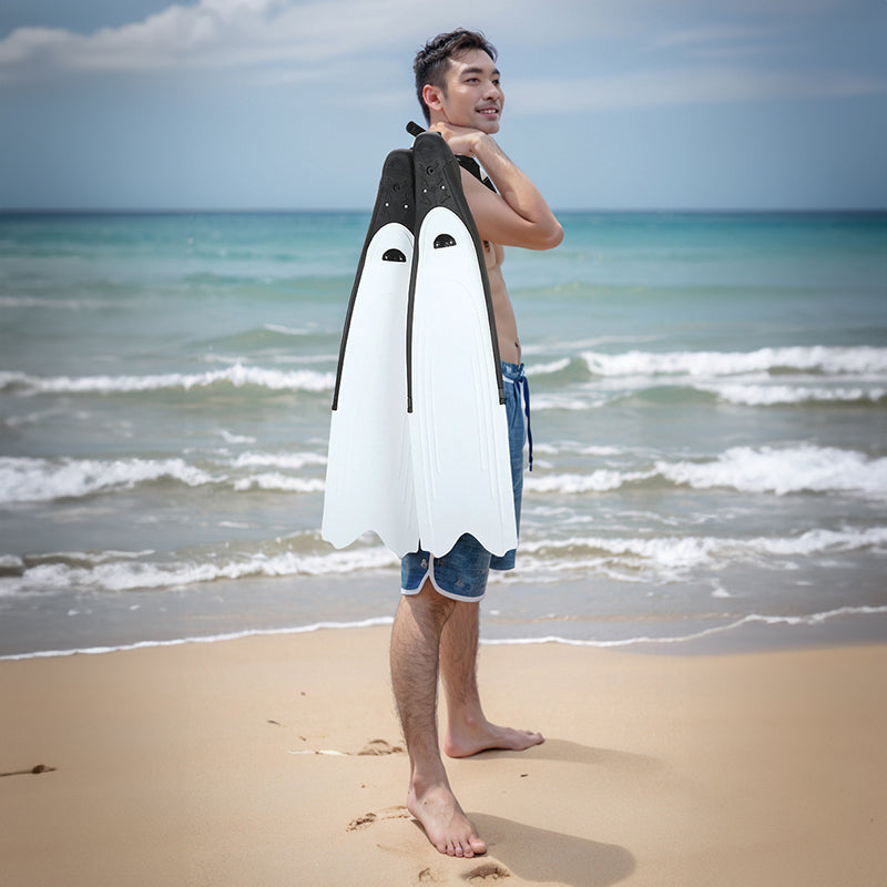 Professional Freediving Long Fins Spearfishing Snorkeling Anti Skid Durable
