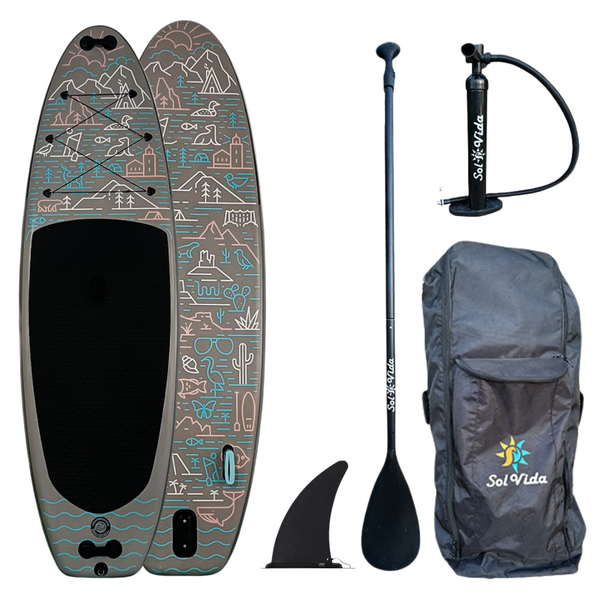 GrandSol Oasis 11 4 Inflatable Paddle Board Complete SUP Kit