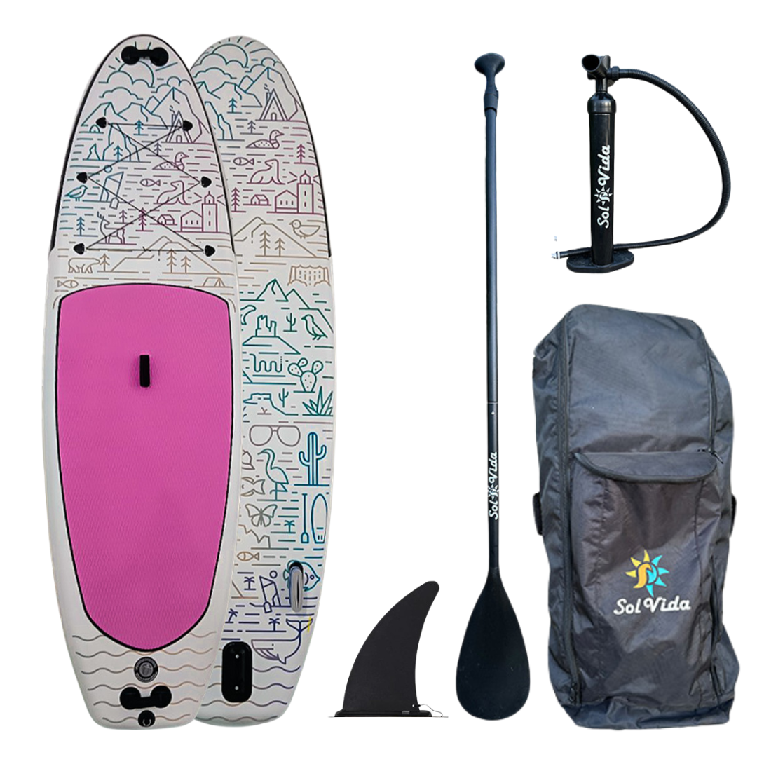 GrandSol Oasis 11 4 Inflatable Paddle Board Complete SUP Kit