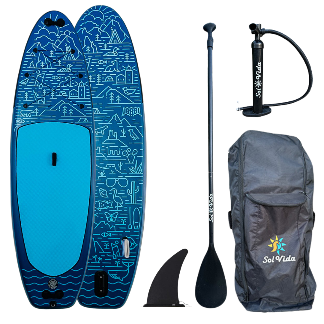 GrandSol Oasis 11 4 Inflatable Paddle Board Complete SUP Kit