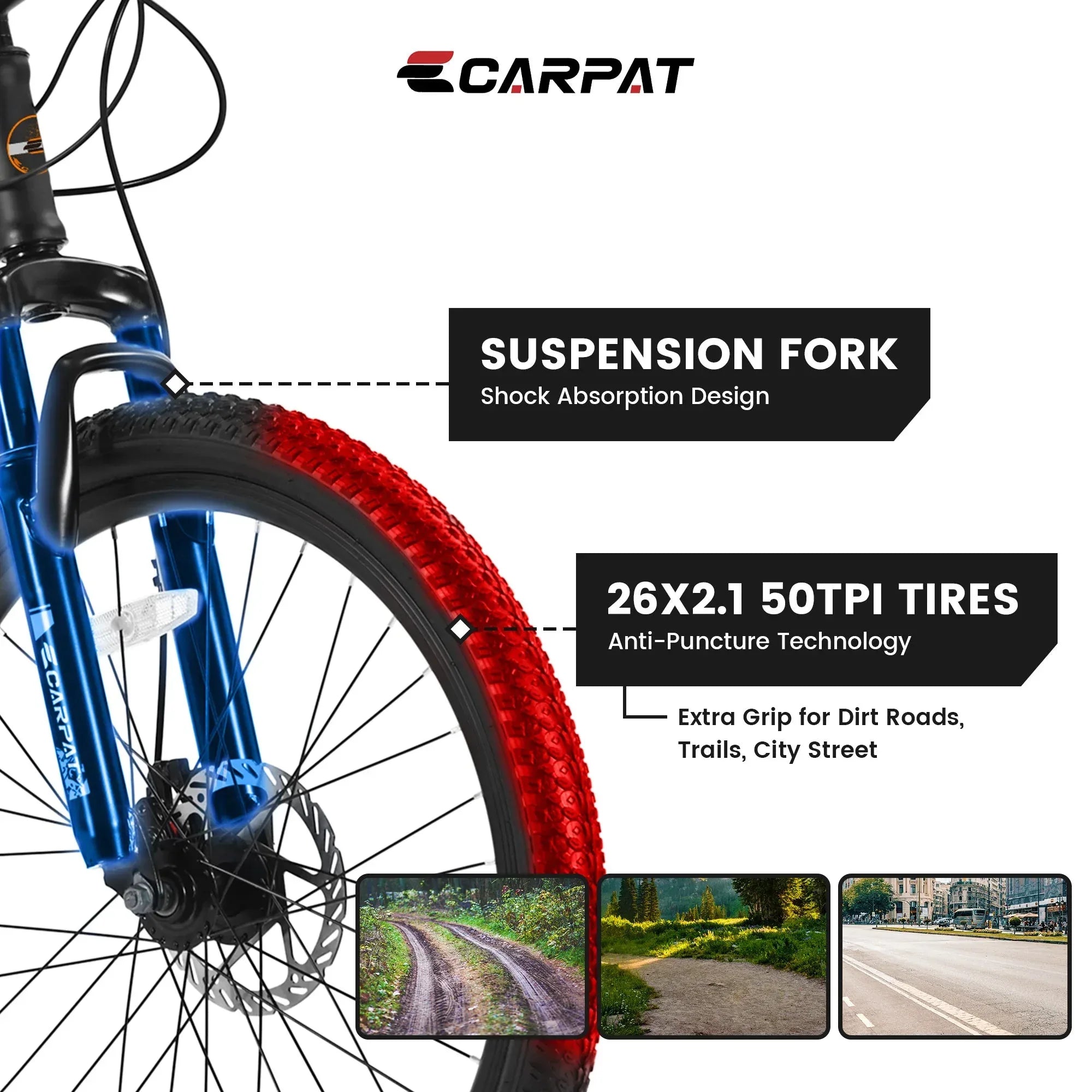 City-Cruizer – 26" Shimano 21-Speed Mountain Bike