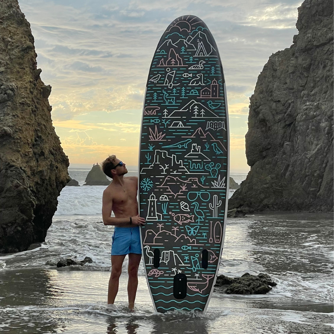 GrandSol Oasis 11 4 Inflatable Paddle Board Complete SUP Kit