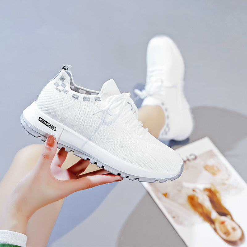 Women’s Spring Summer Fly Knit Mesh Lightweight Casual Running Shoes