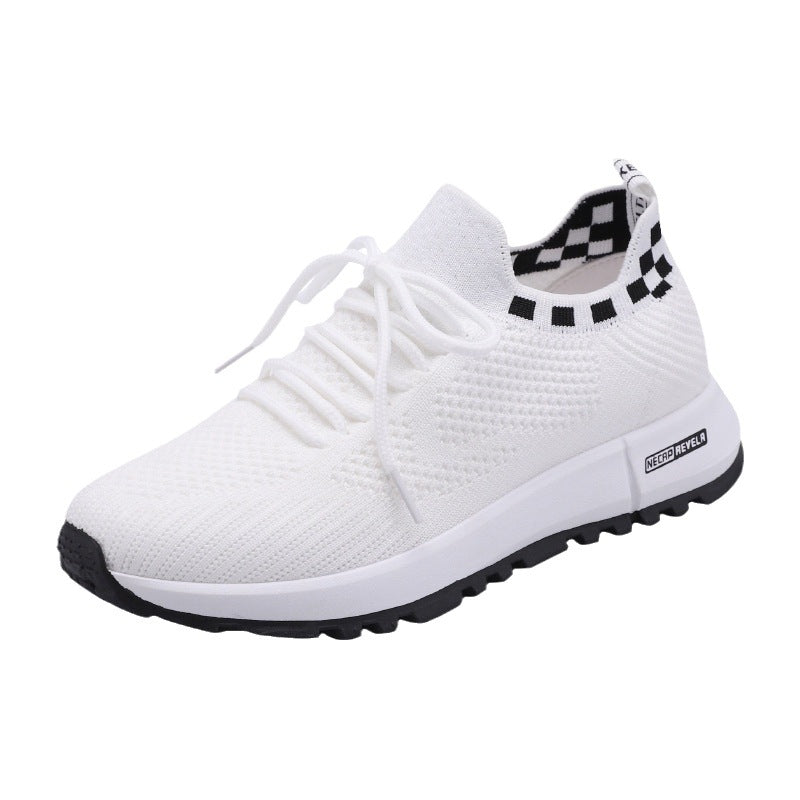 Women’s Spring Summer Fly Knit Mesh Lightweight Casual Running Shoes